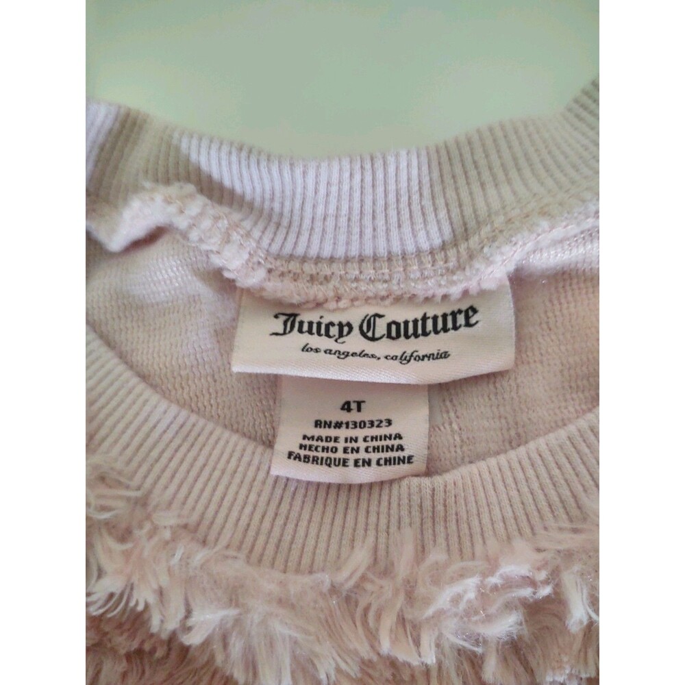 Juicy Couture/Roots and Threads Set of 2 Sweaters Size 4T Girls Pink Gray